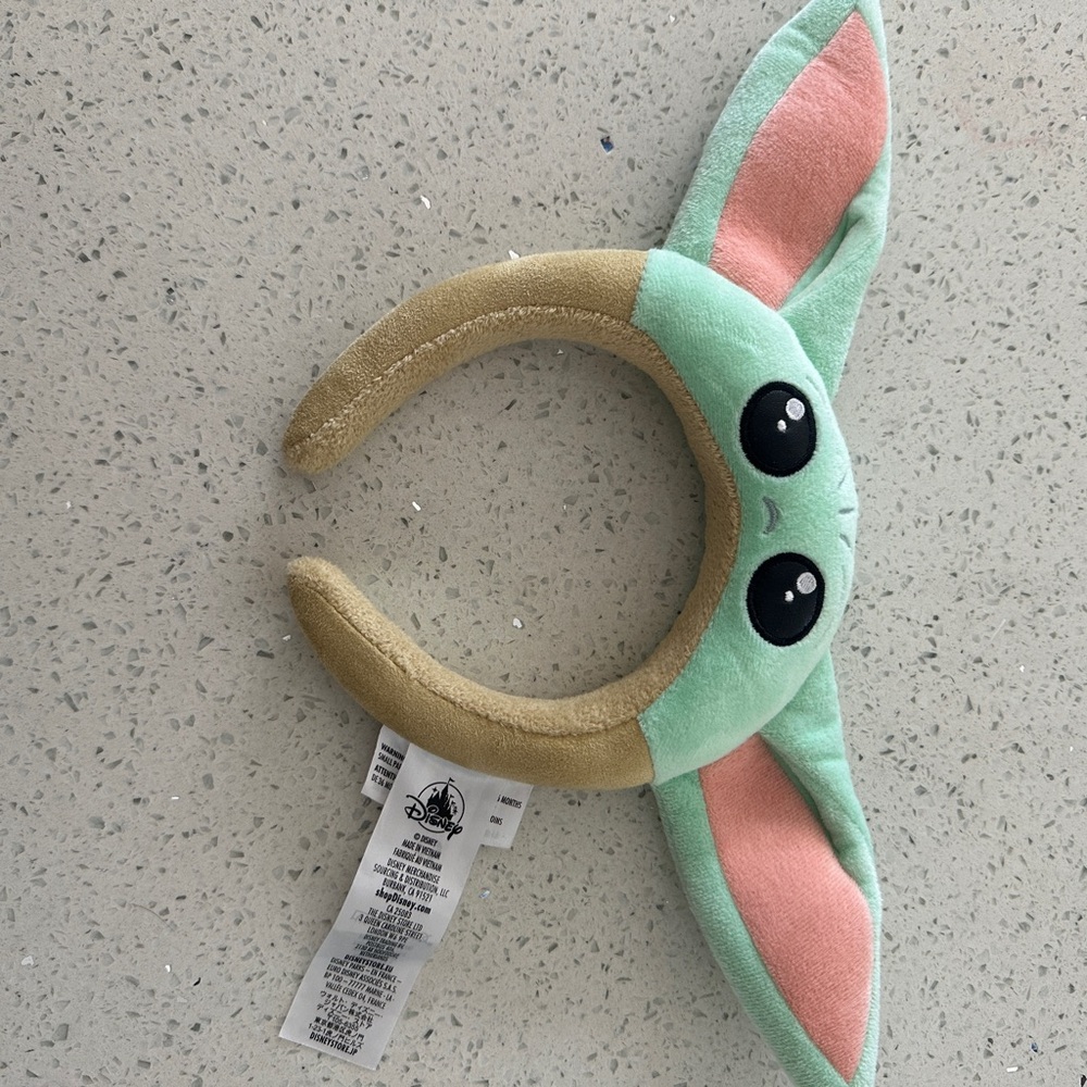 Disney Green and Pink Plush Hair Accessory
